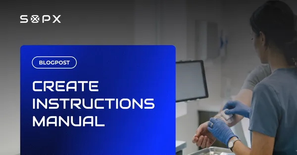 Technician in gloves at a workstation creating a clear instruction manual that people will actually use.