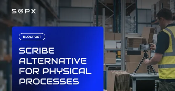 Warehouse worker documenting a physical pick-and-pack process that screen recorders cannot capture.